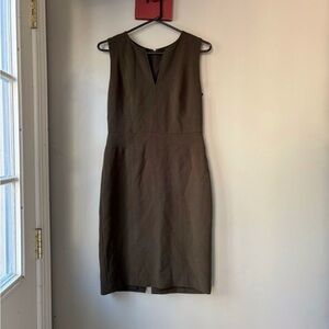 Ann Taylor Classic Army Green Midi Dress 4
